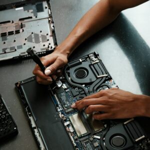 Laptop repair with a screwdriver